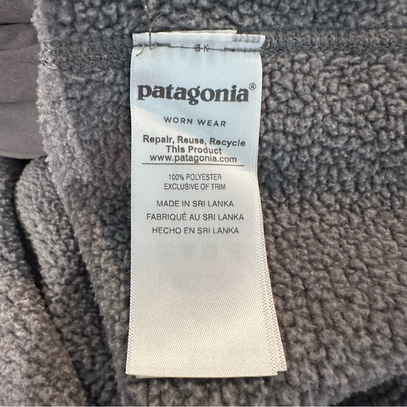 Patagonia Charcoal Sweater Fleece Full Zip Vest • Size: M - Picture 7 of 8